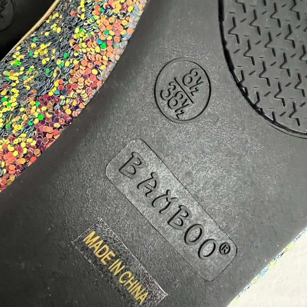 BAMBOO Women's Sparkling Multicolor Flats - Picture 5 of 7